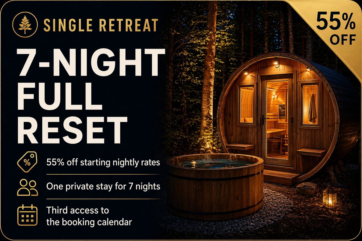Single Retreat <br> 7-Night Full Reset